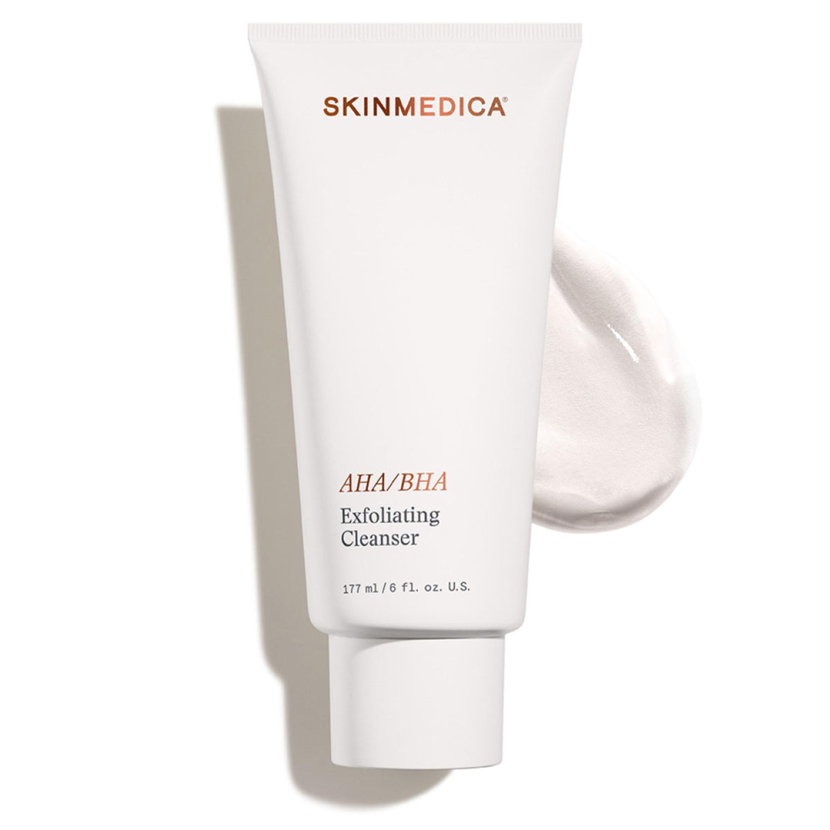 SkinMedica front packaging showing bottle and clear benefits