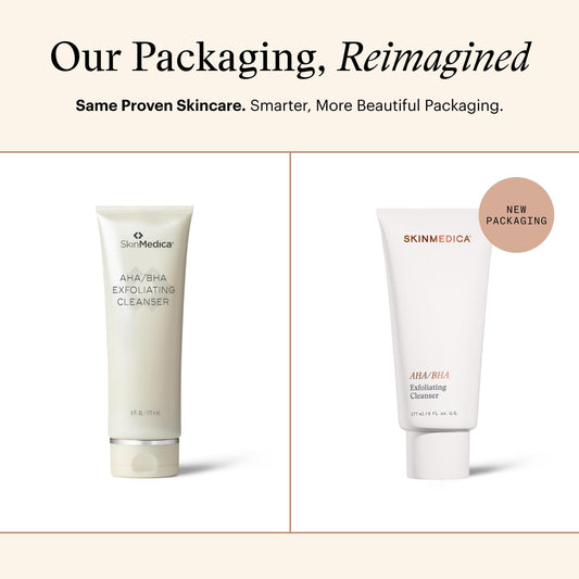 SkinMedica pump dispensing cleanser for easy, hygienic dosing
