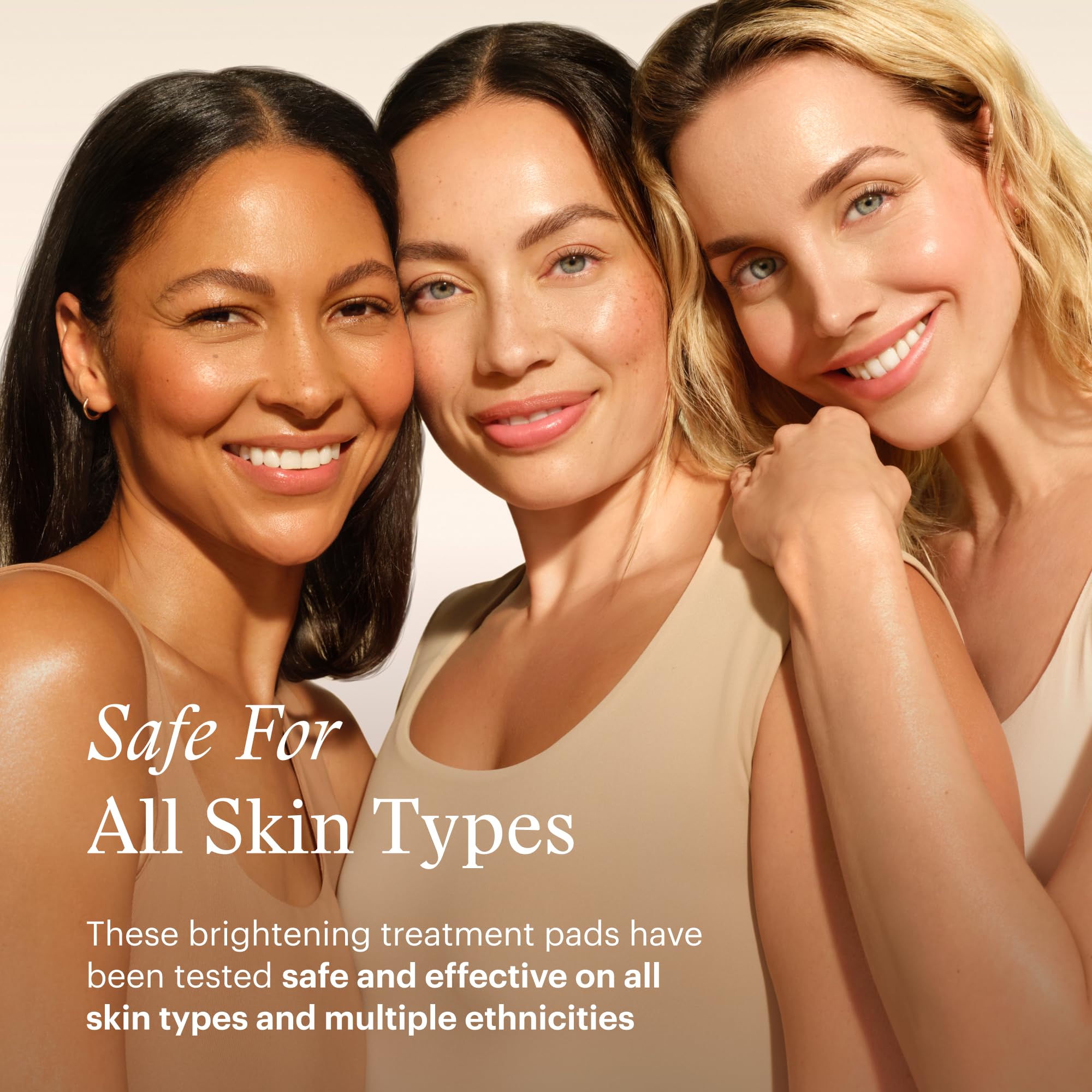 SkinMedica pad being applied to face in lifestyle scene, shows real-world use