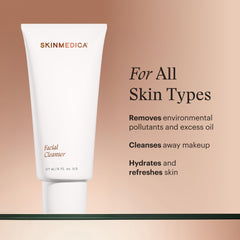 SkinMedica foam on hand showing gentle texture and effective cleanse