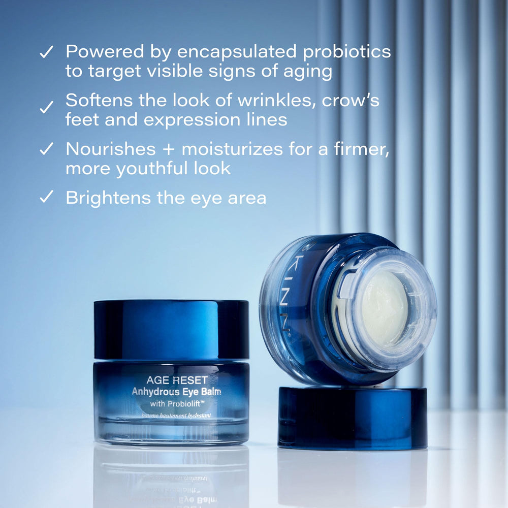 SKINN texture close-up showing balm-to-oil melt and smoothing benefit