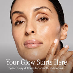 SKINN velvet headband detail keeping hair away for tidy application
