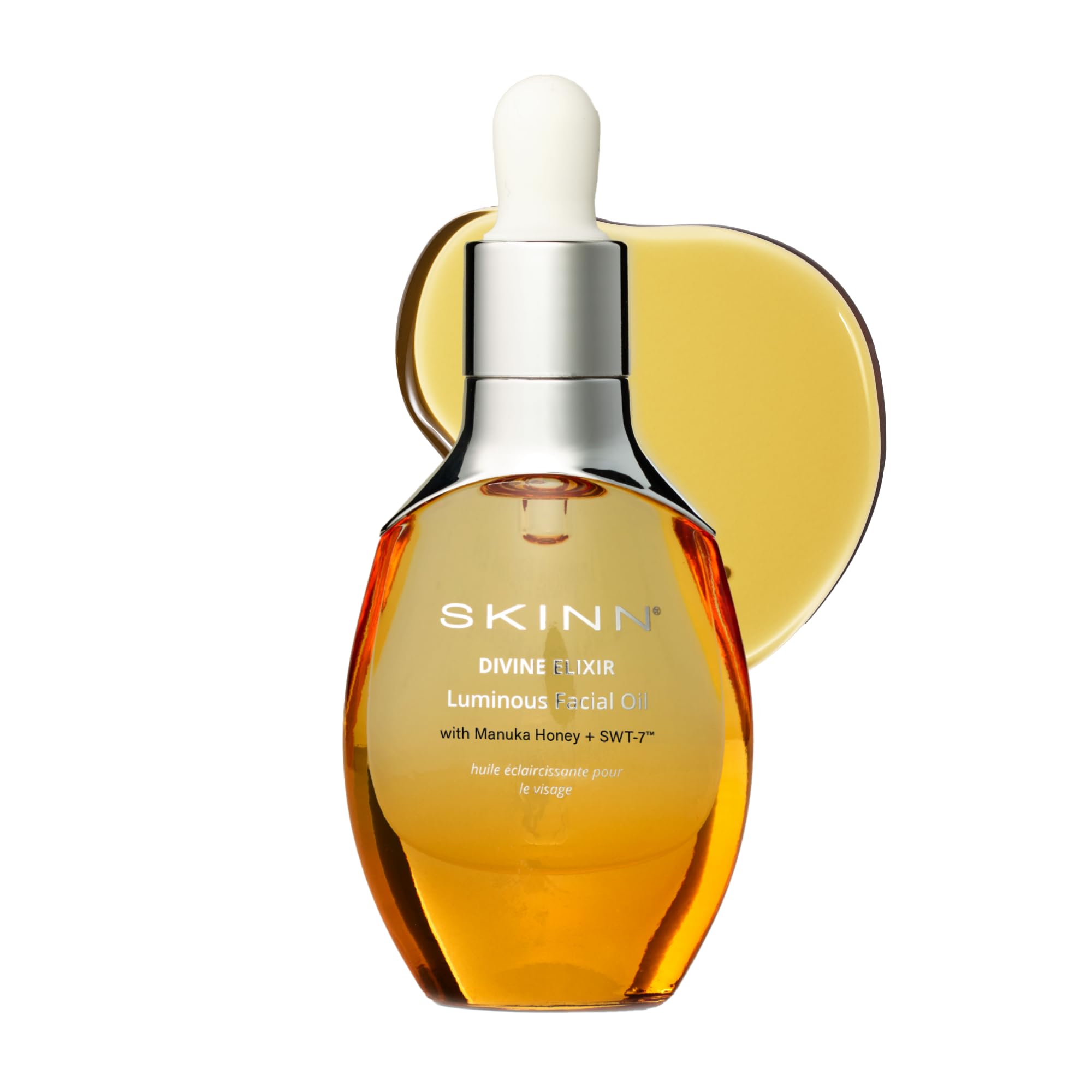 SKINN front bottle shot showing sleek packaging and moisturizing benefits