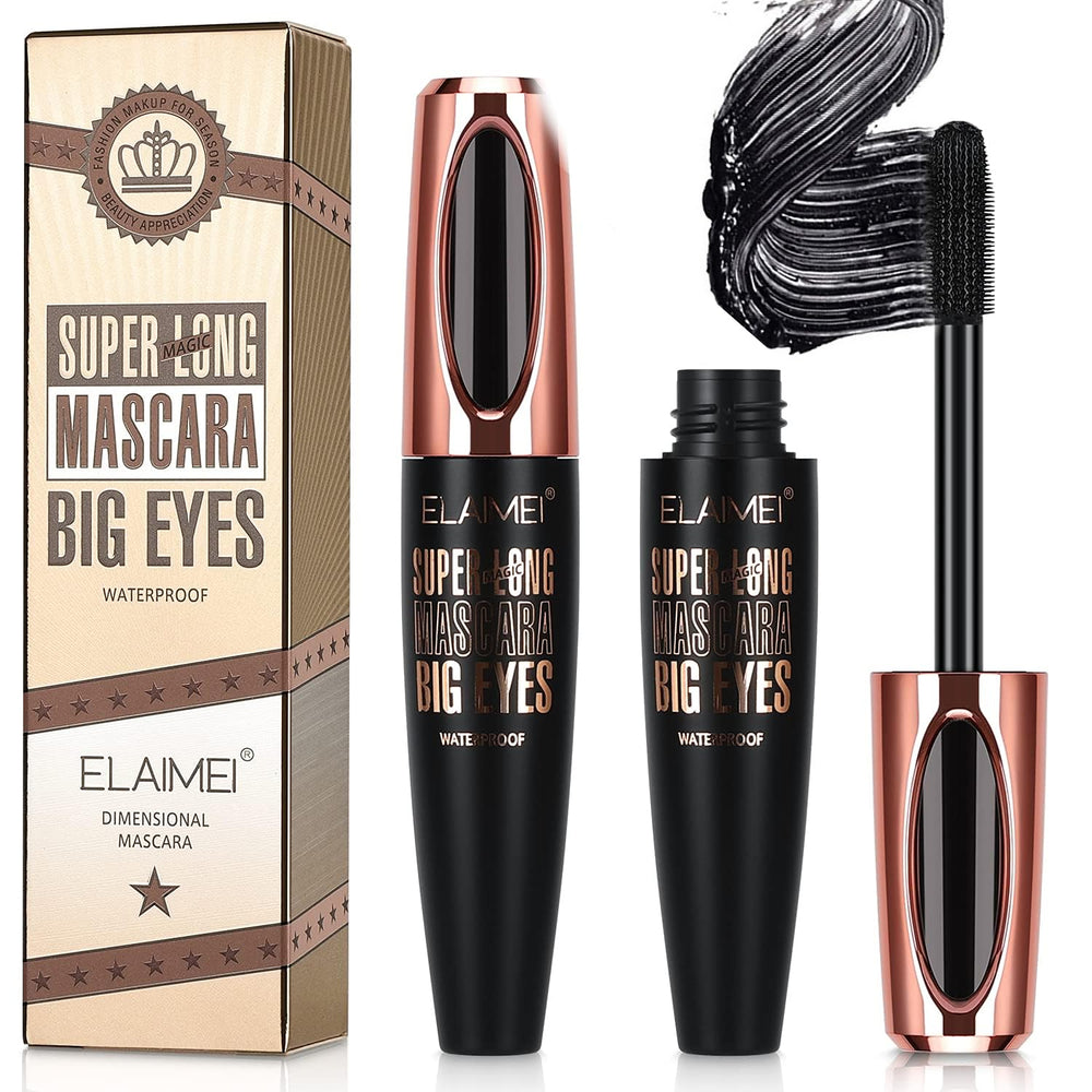 SKINOSM front packaging showing two black mascara tubes and branding, reliable everyday volume