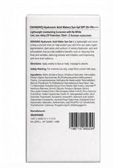 SKINSINS pump dispensing watery gel demonstrating easy application