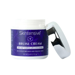 SKINTENSIVE jar open with cream texture visible, easy spreadability benefit