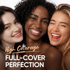 SKINTIFIC foundation blended on hand demonstrating buildable, natural finish