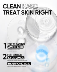 SKINTIFIC foam on hand demonstrating mild lather and non-stripping feel