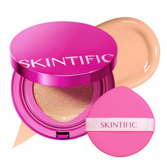 SKINTIFIC compact front view showing sleek logo and portable design benefit