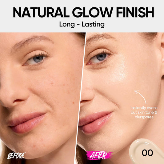 SKINTIFIC open compact with sponge visible for quick, even application benefit