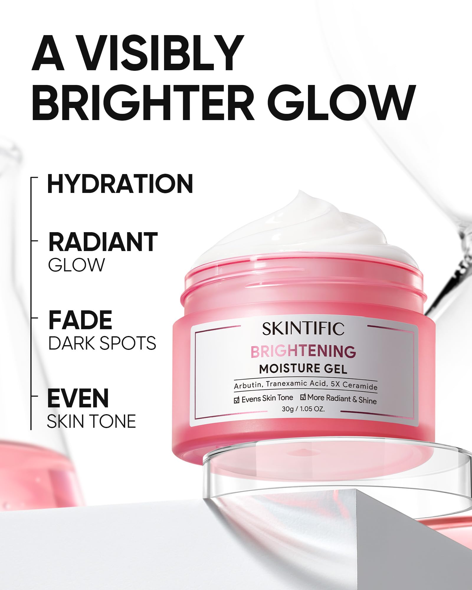 SKINTIFIC cream being applied on hand demonstrating non-sticky hydration