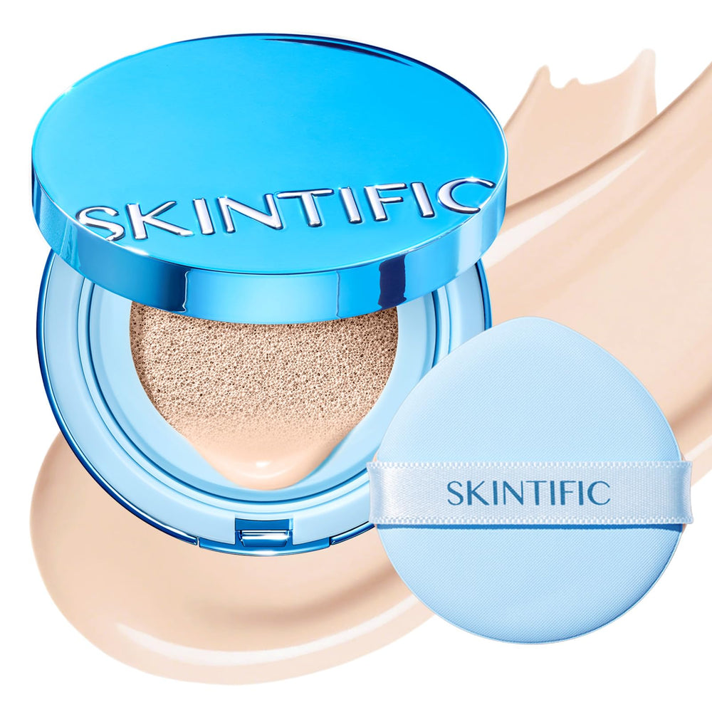 SKINTIFIC compact front view showing sleek packaging and travel convenience