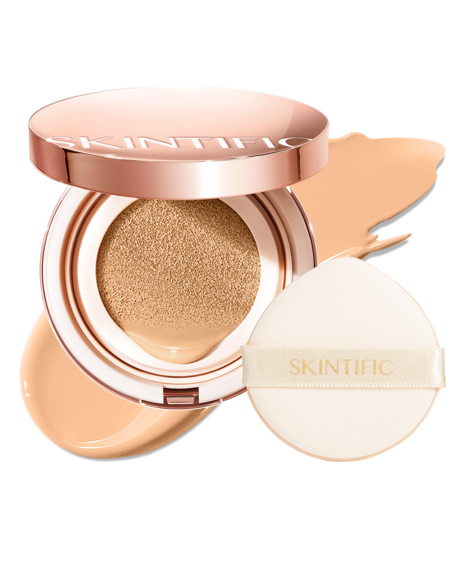 SKINTIFIC front compact showing product branding and sleek packaging benefit: clear shelf presence