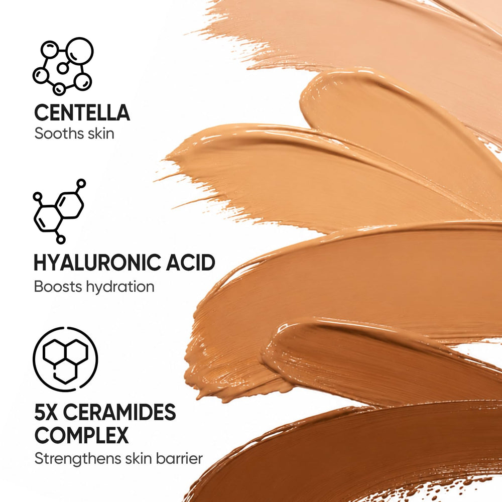 SKINTIFIC ingredient label showing ceramides and hyaluronic acid, skin-care benefit