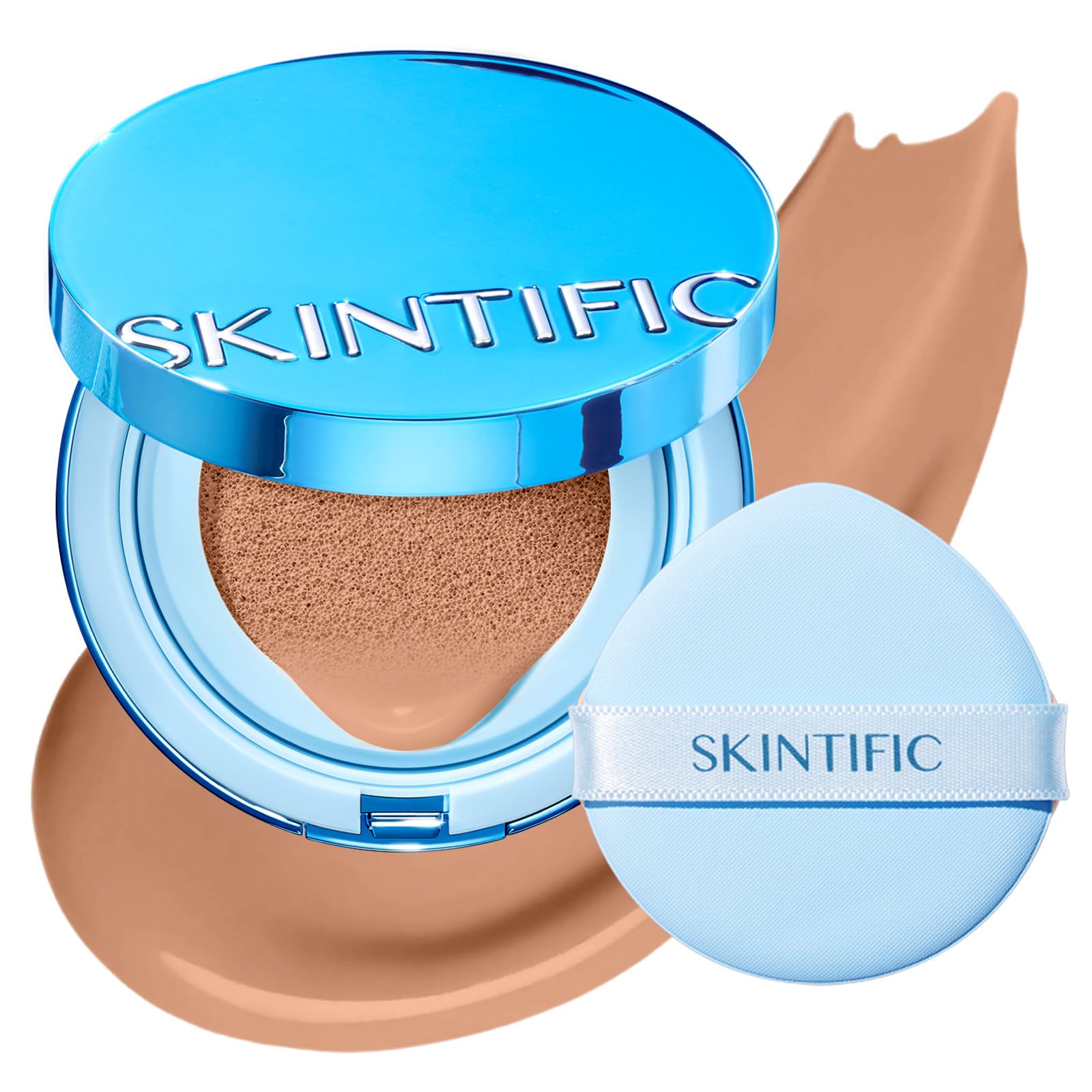 SKINTIFIC front compact view showing sleek packaging and wearable design benefit