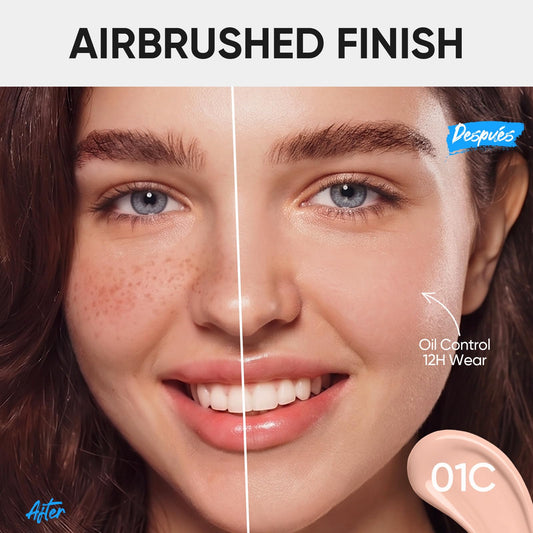 SKINTIFIC cushion pad close-up demonstrating even application benefit