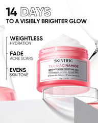 SKINTIFIC jar open showing label text and ingredient highlights for clarity