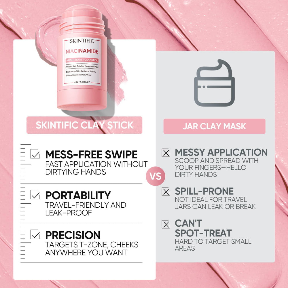 SKINTIFIC mask rinse off with water droplets showing easy cleanup and refreshed benefit