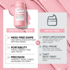 SKINTIFIC mask rinse off with water droplets showing easy cleanup and refreshed benefit