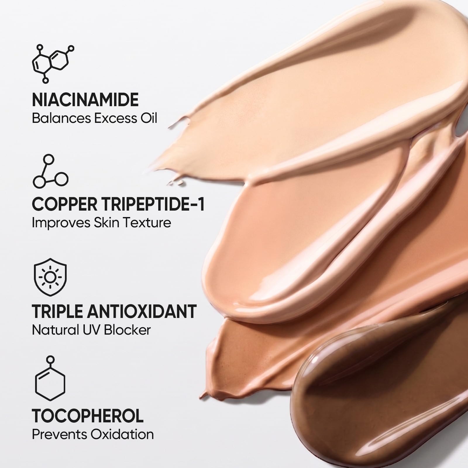 SKINTIFIC packaging label photo displaying ingredient highlights for skincare benefits