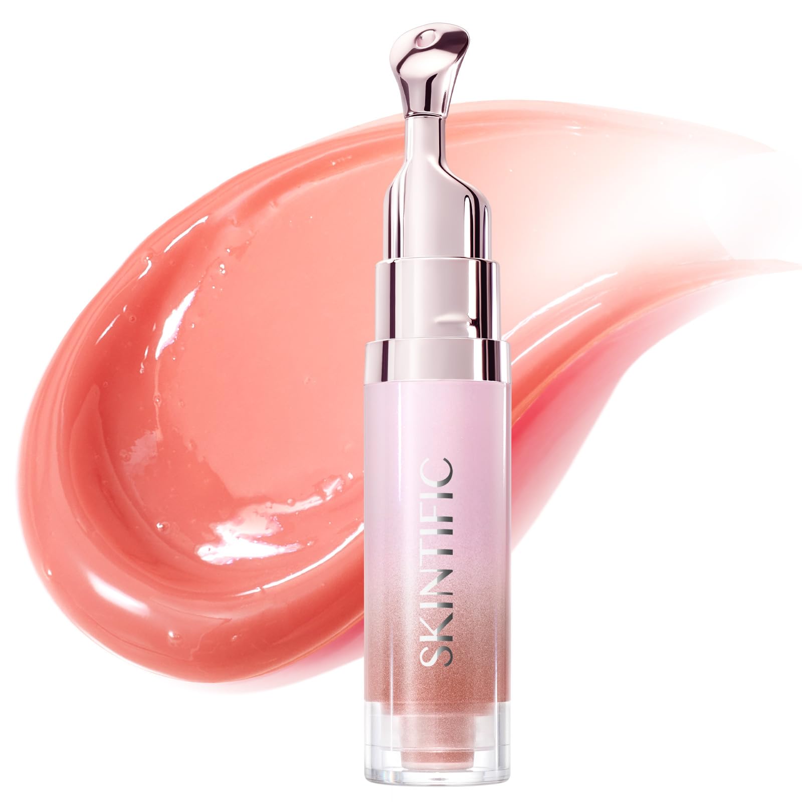 SKINTIFIC front packaging showing coral rose tint and glossy finish for quick reference