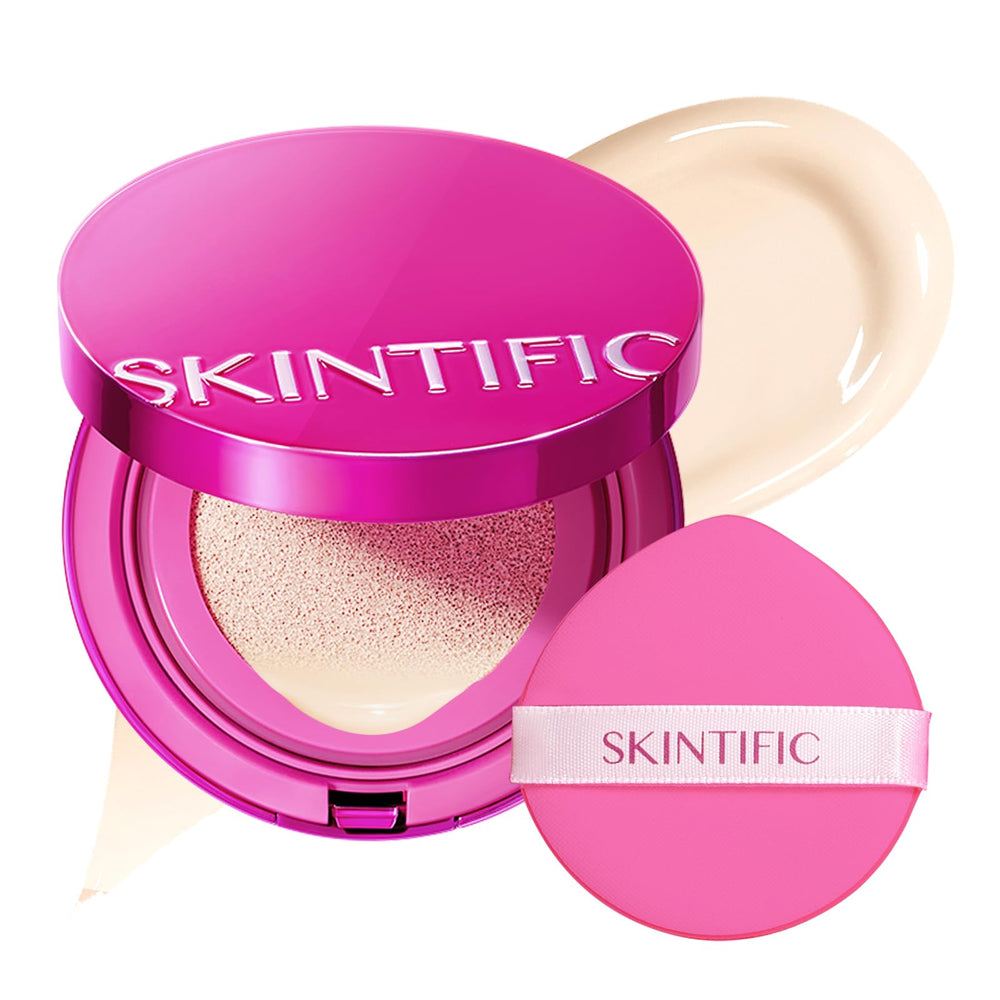 SKINTIFIC compact front view showing sleek design and portability benefit