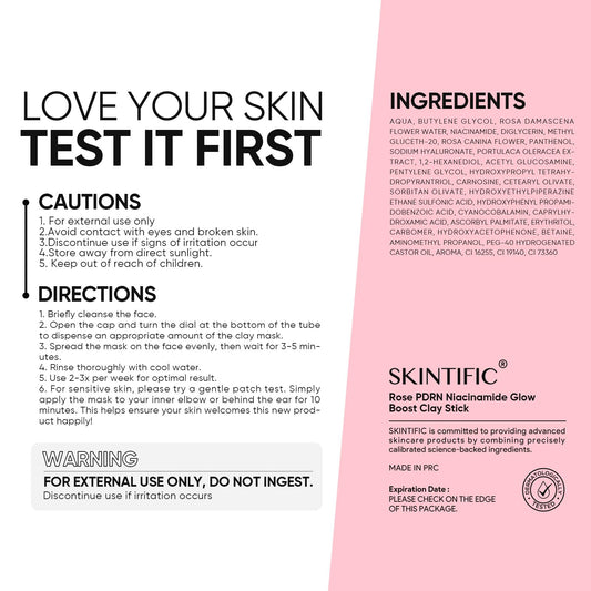 SKINTIFIC twist-up stick opened showing glide-on applicator
