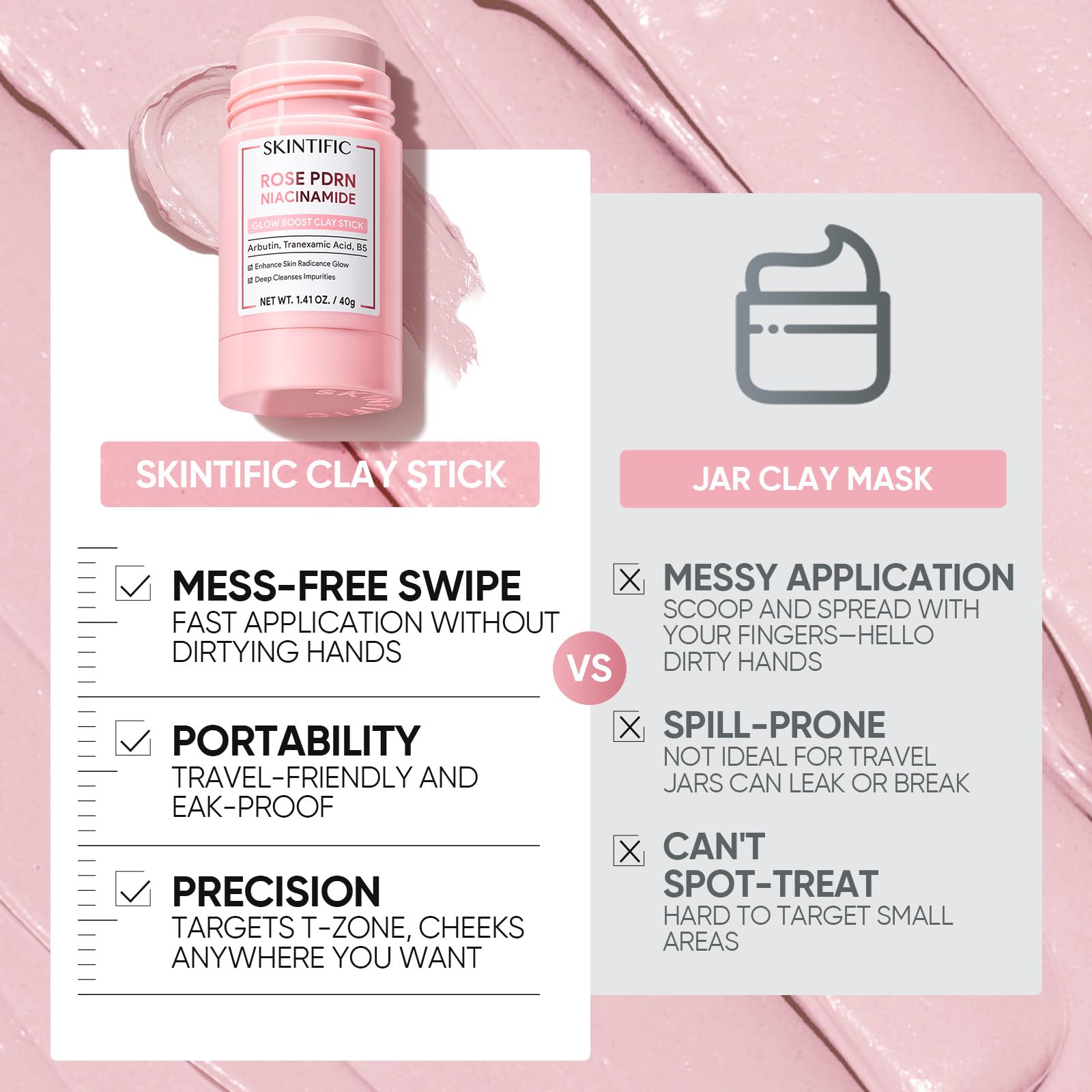 SKINTIFIC product on bathroom shelf showing routine convenience