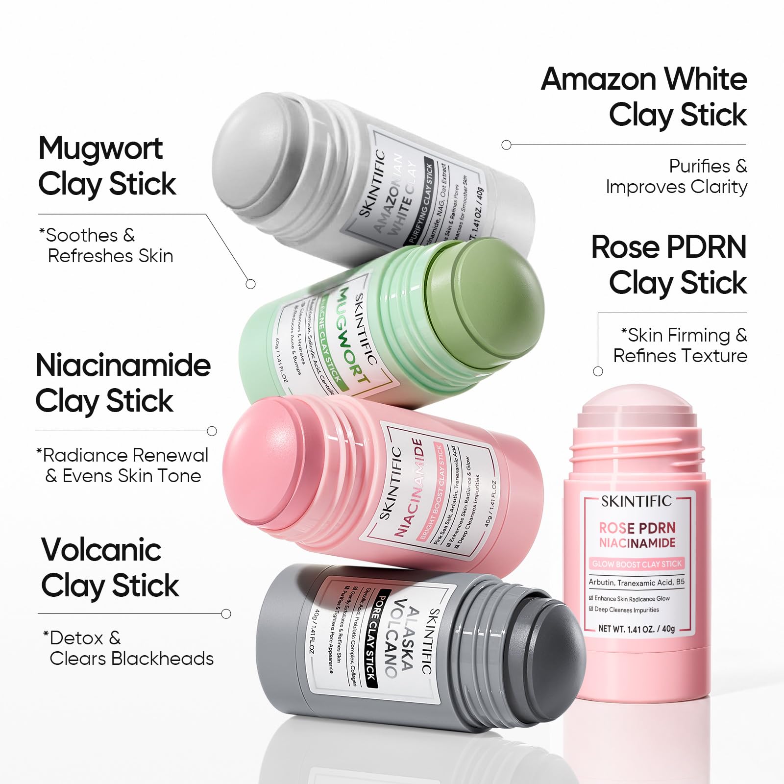 SKINTIFIC rinsing mask off to show gentle wash-off and glow