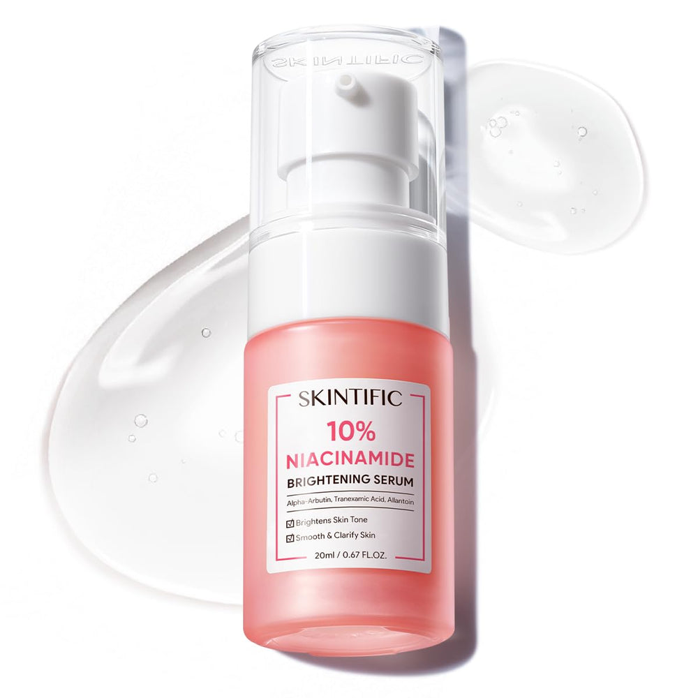 SKINTIFIC serum front packaging showing bottle and label, promotes confident purchase