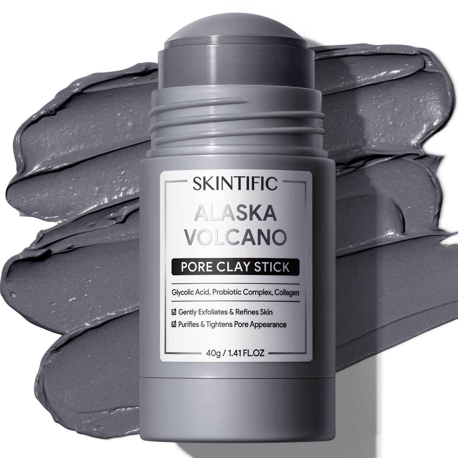 SKINTIFIC front packaging shows stick format and clean branding benefit hygiene