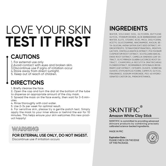 SKINTIFIC open stick with product visible for hygienic easy application