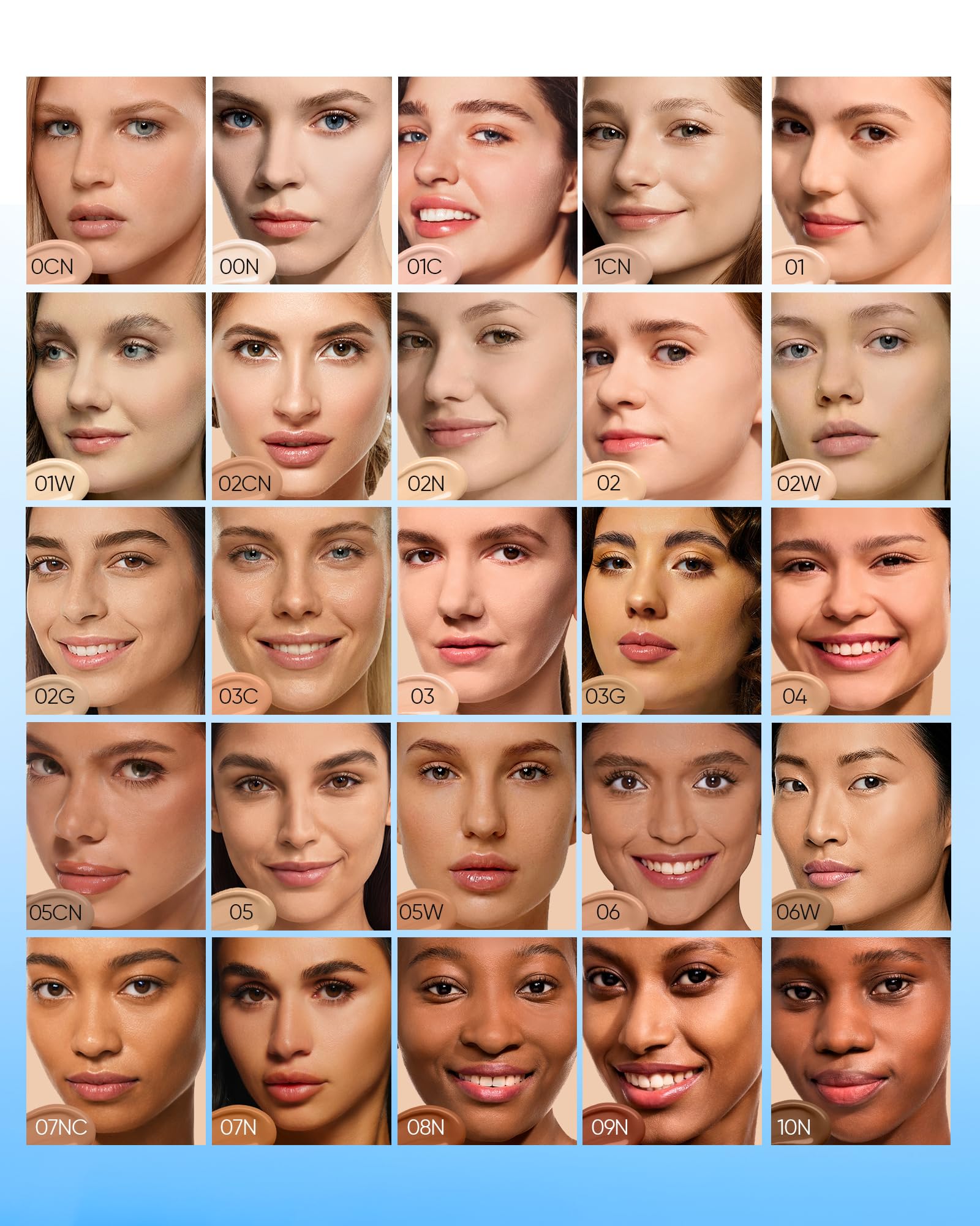 SKINTIFIC texture close-up swipe revealing smooth, lightweight full coverage benefit