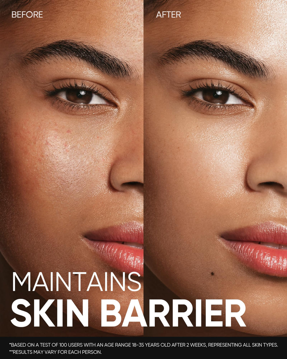 SKINTIFIC applying toner to face with cotton pad for gentle soothing benefit