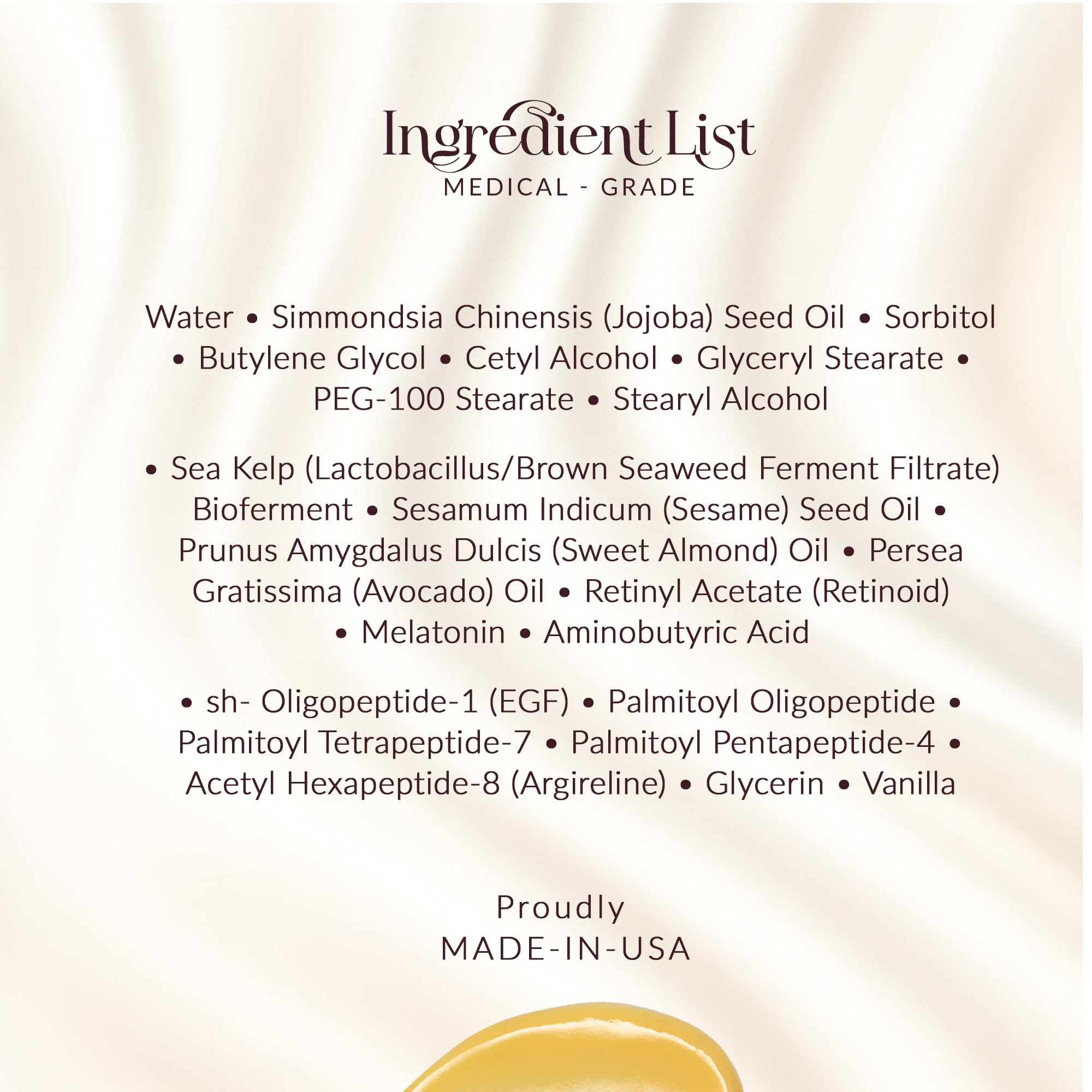 SKINWIT made in USA manufacturing label assuring quality and purity