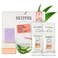 Skipper Tirtyl front packaging showing bulk 24-pack benefit