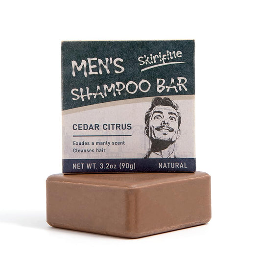SKIRIFINE front packaging showing cedar citrus scent and compact size benefit