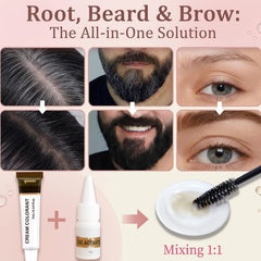 Sklight brush applying color to brow for precise, mess-free control