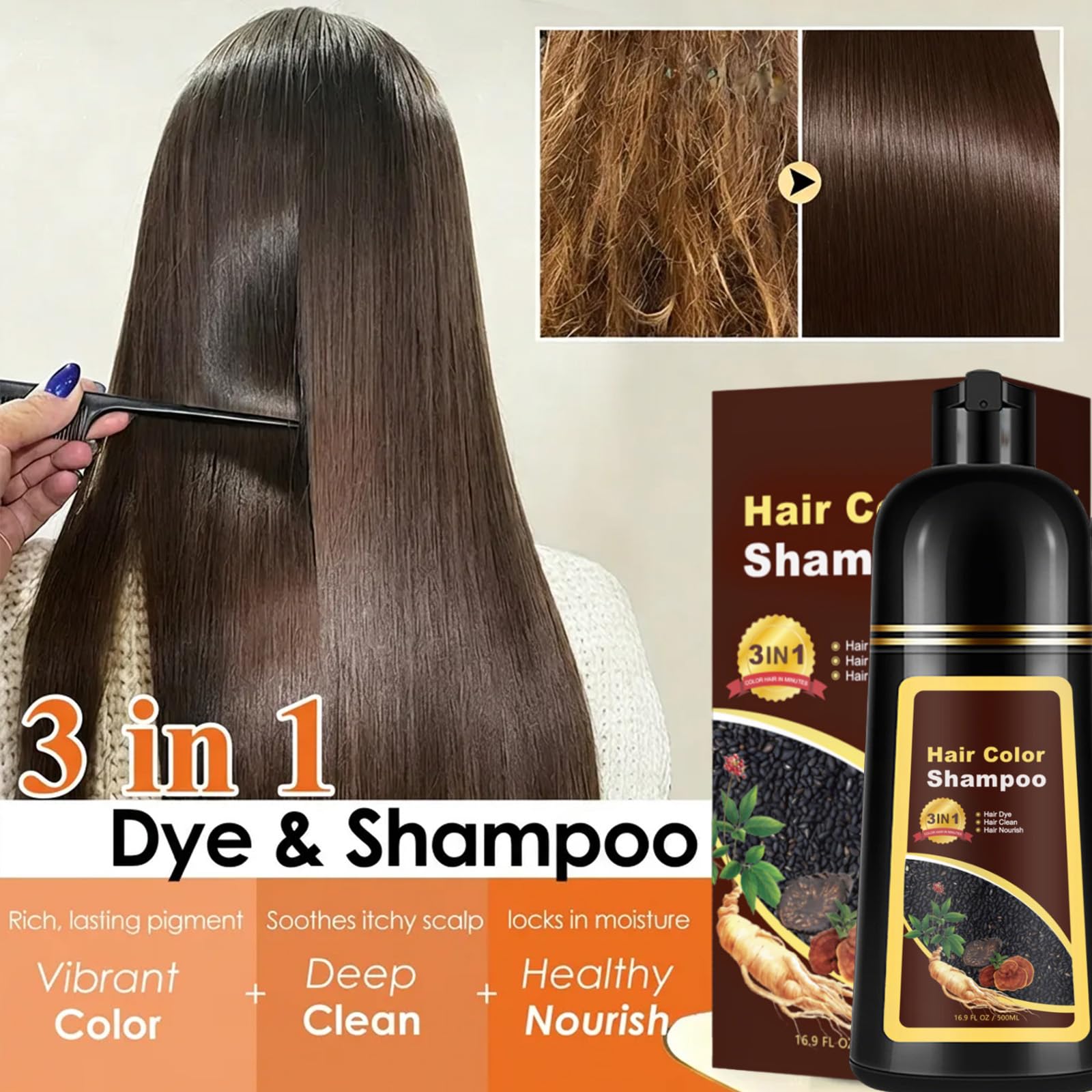 Sklight close-up of shampoo texture highlighting nourishing botanical formula