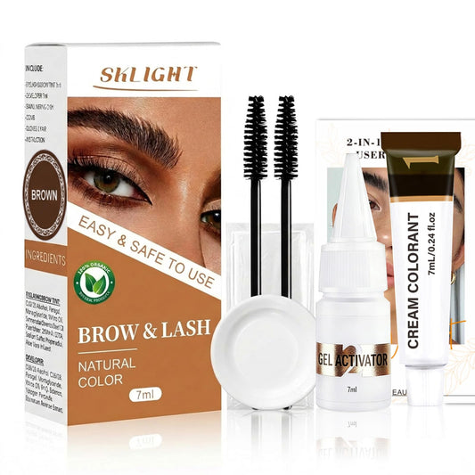 Sklight kit front packaging showing brown tint and included tools for easy results