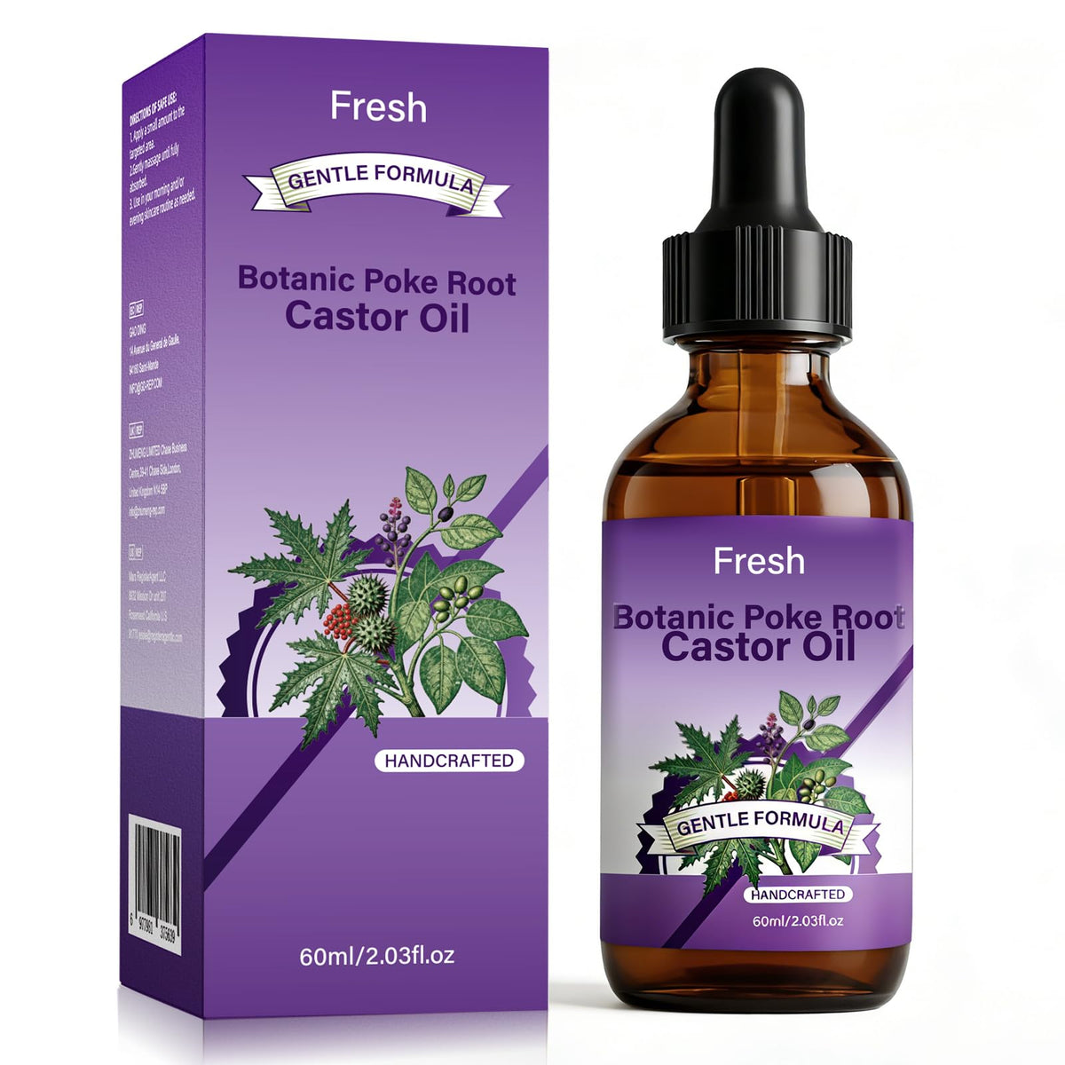 SKSOYT front bottle view showing clean packaging and botanical oil benefit