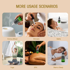 SKSOYT applying oil to neck and chest, illustrates multi-use hydration benefit