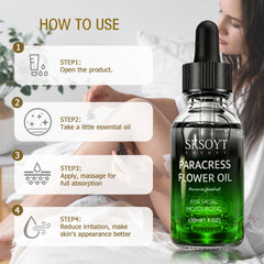 SKSOYT bottle beside ruler for scale, communicates compact, travel-friendly size