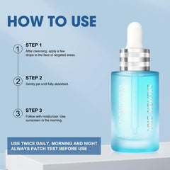 SKSOYT bottle beside ruler showing 1.01 fl.oz. size for travel-friendly use