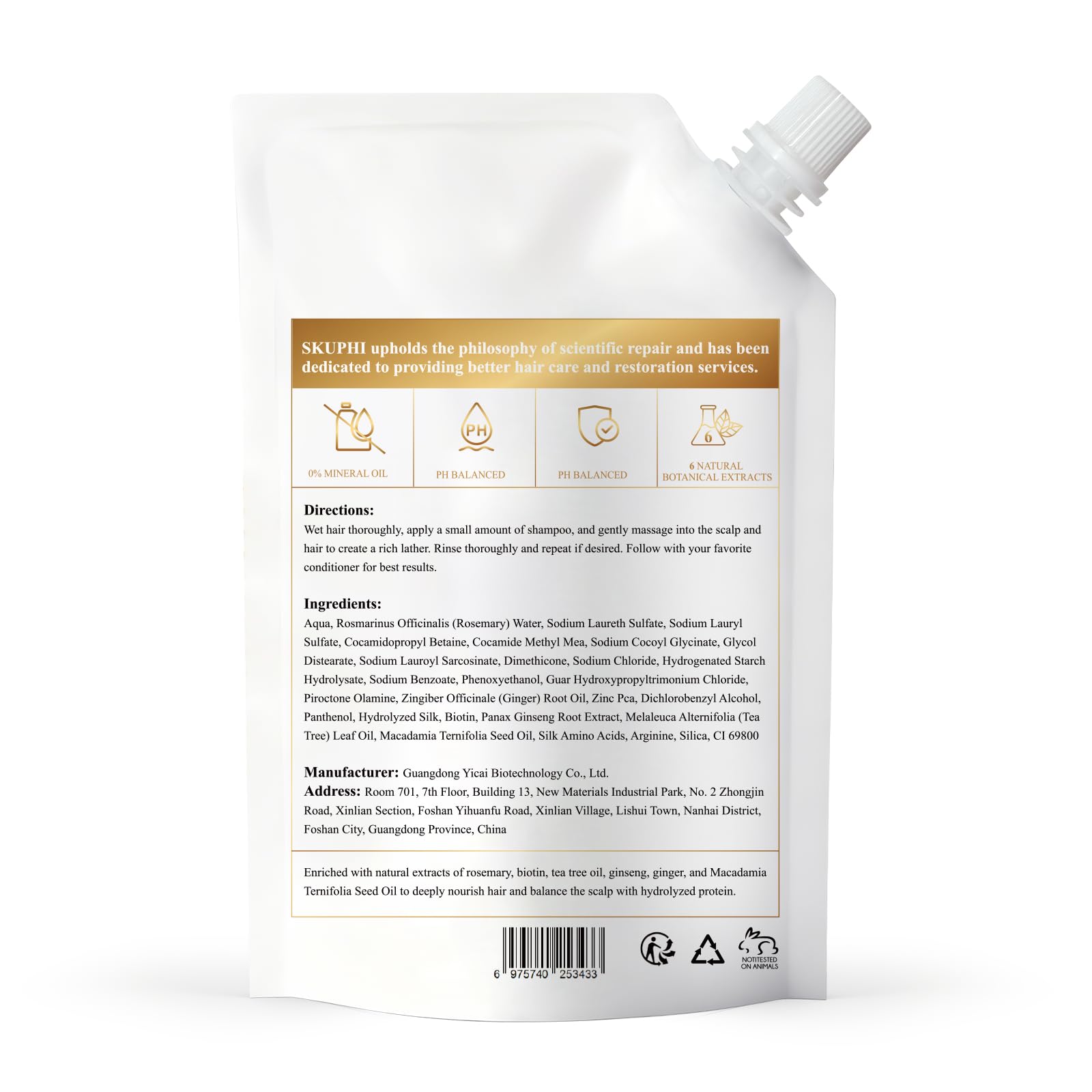 SKUPHI in-shower use lifestyle showing refreshed scalp and manageable hair benefit