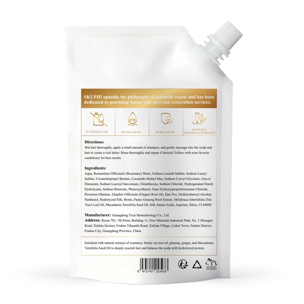 SKUPHI in-shower use lifestyle showing refreshed scalp and manageable hair benefit