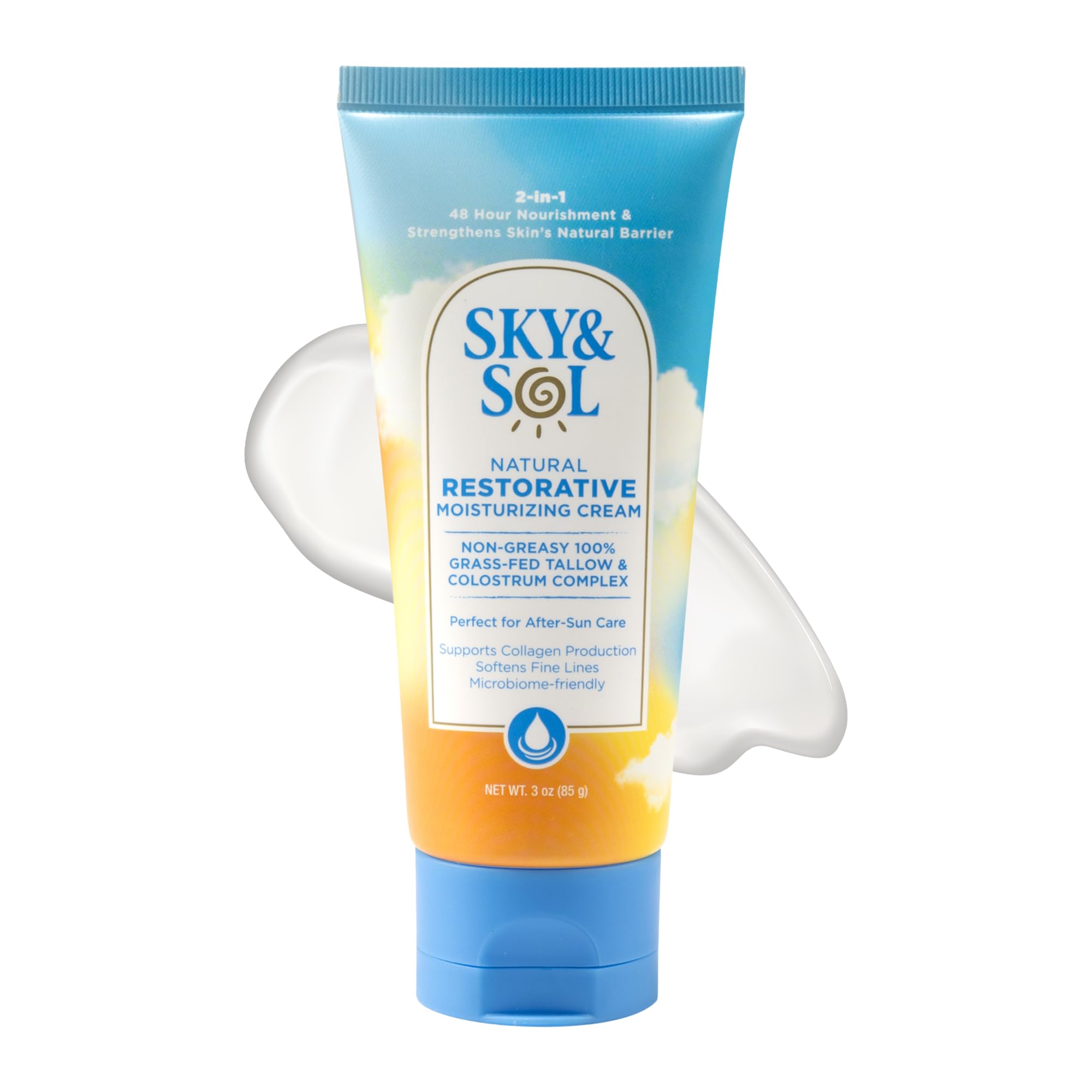Sky and Sol jar front view showing packaging and compact 3 oz convenience
