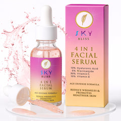 Sky Bliss front bottle showing clean design and immediate brightening benefit