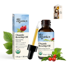 Sky Organics dropper dispensing oil for precise application benefit