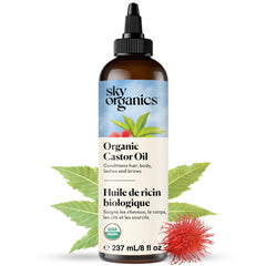 Sky Organics front bottle view showing clean organic packaging and volume benefits